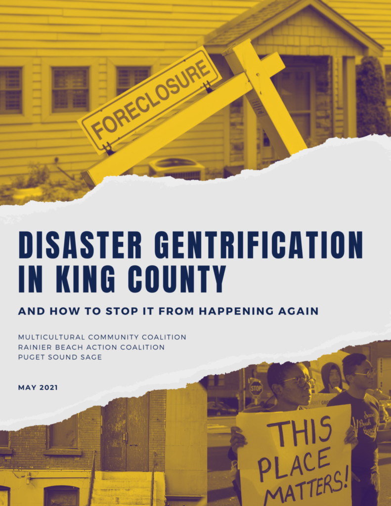 Disaster Gentrification in King County and How to Stop It from Happening Again